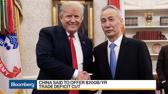 Bloomberg: Trung Quốc đề nghị giảm 200 tỷ USD trong thâm hụt thương mại của Mỹ