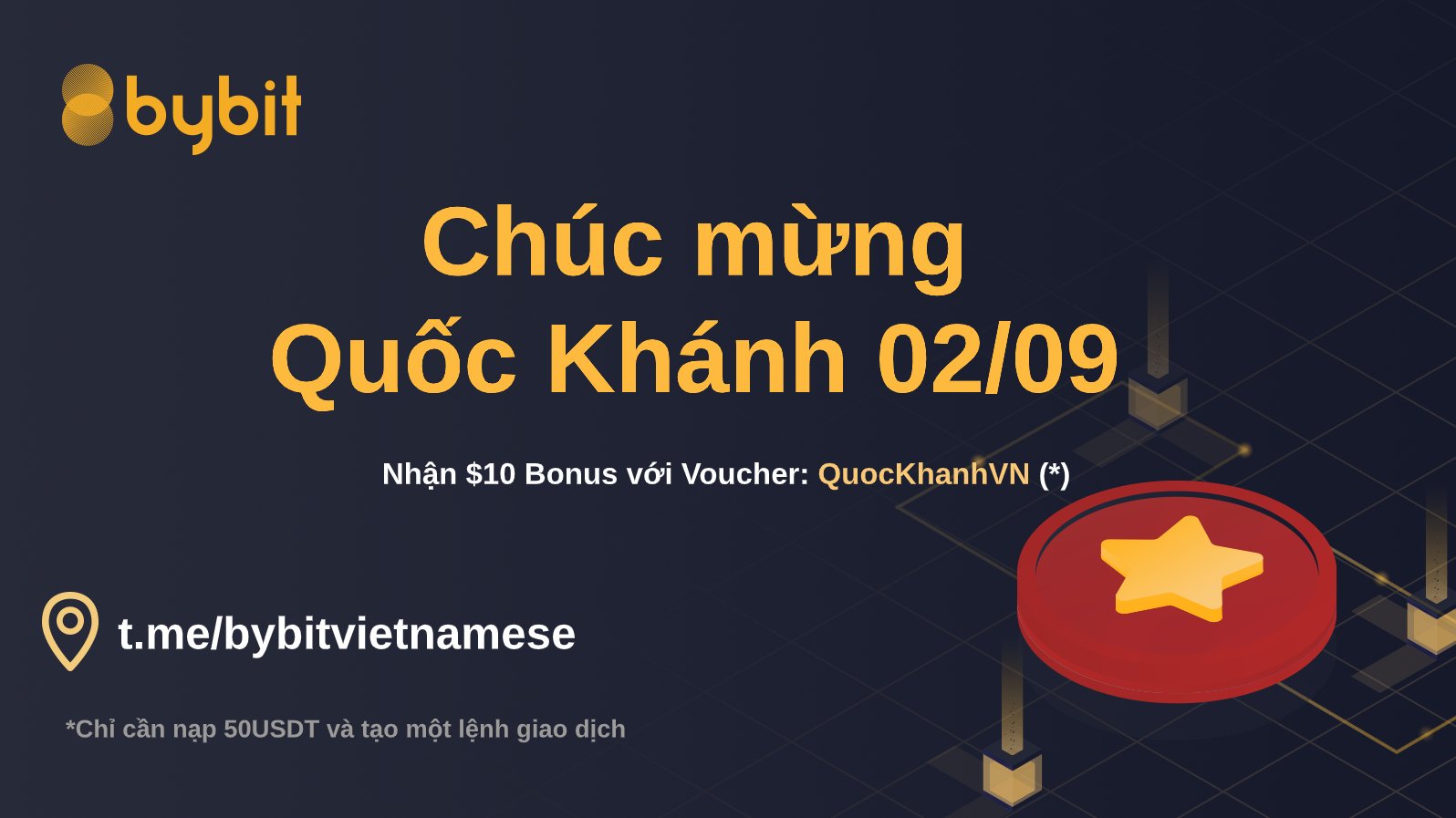 Bybit Chào mừng Quốc Khánh Việt Nam