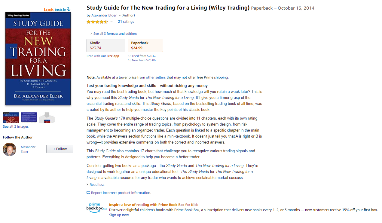Sách thực hành trading for living