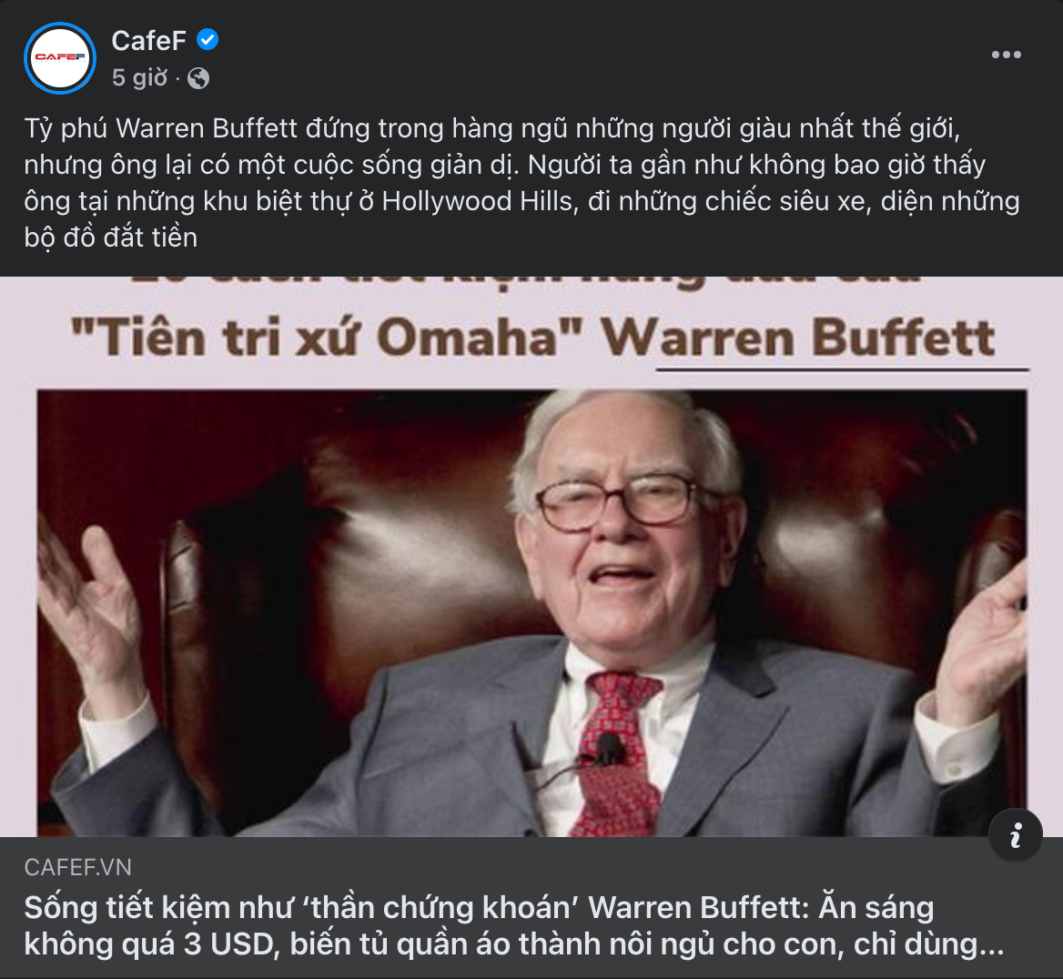 Điểm nóng MXH 14/04 - Cộng đồng Trader Việt Nam: Ngỡ ngàng, ngơ ngác và bật ngửa trước lối sống của tỷ phú Warren Buffett!