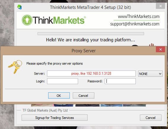Nhờ các bạn hỗ trợ cài đặt MT4 - ThinkMarkets