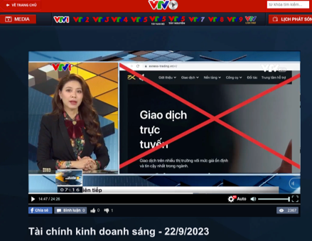 Nguyên nhân khiến VTV đưa một sàn forex lớn tại Việt Nam lên sóng truyền hình quốc gia