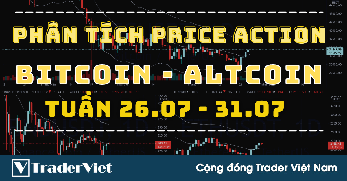 ✅ Phân Tích BITCOIN - ALTCOIN Theo Price Action Tuần 26-31/07