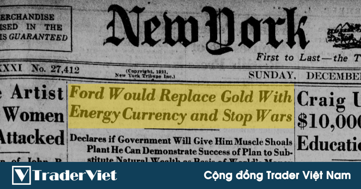 Bitcoin hiện thực hóa giấc mơ về đồng tiền năng lượng thay thế vàng 100 năm trước?