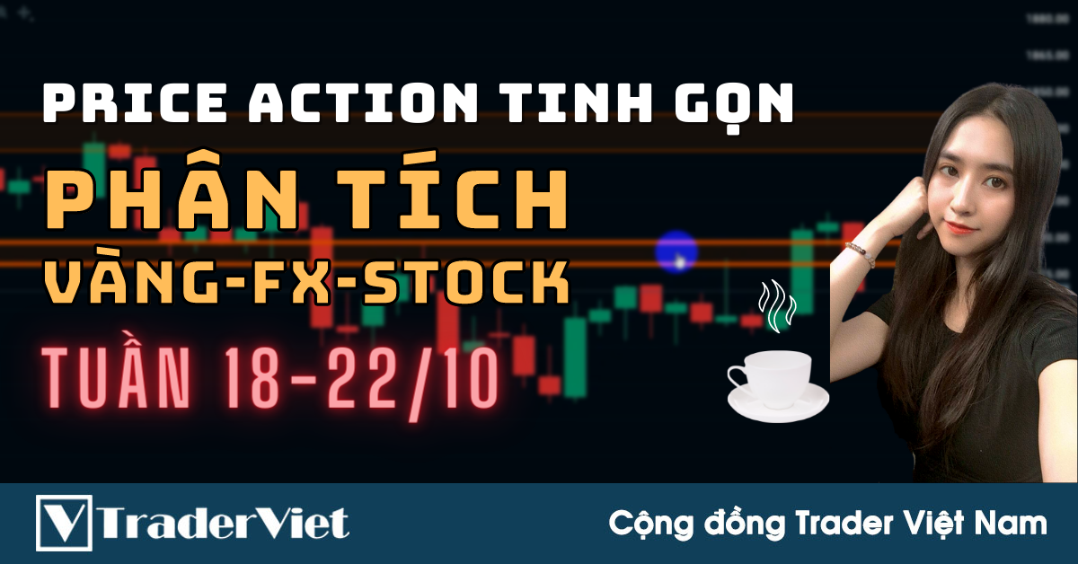 Phân Tích VÀNG-FOREX-STOCK Tuần 18-22/10 Theo Phương Pháp Price Action Tinh Gọn