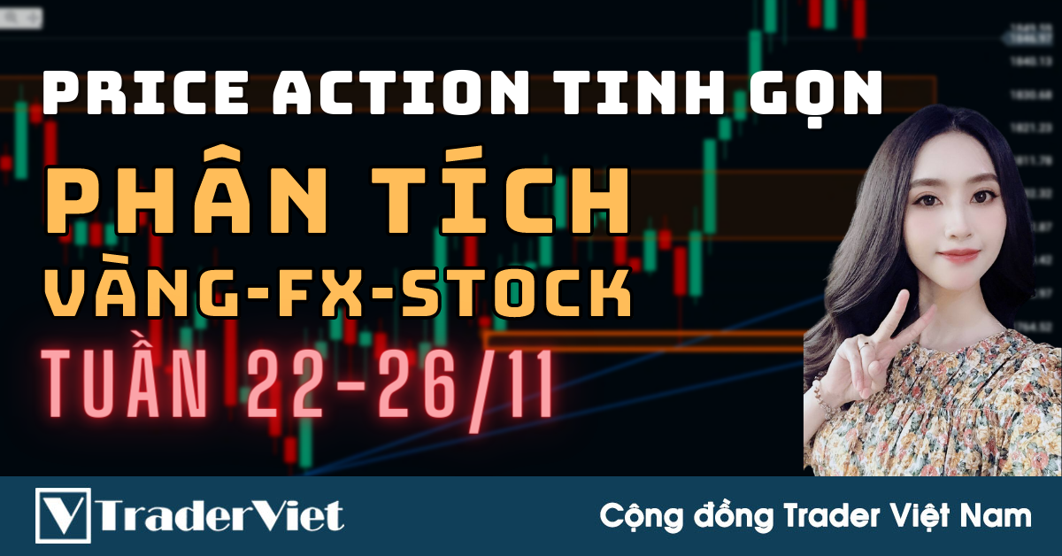 Phân Tích VÀNG-FOREX-STOCK Tuần 22-26/11 Theo Phương Pháp Price Action Tinh Gọn