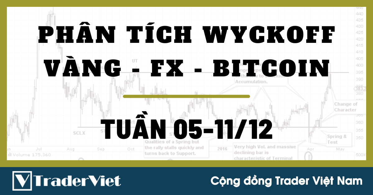 Phân Tích VÀNG-FOREX-BITCOIN Tuần 05-11/12 Theo Phương Pháp WYCKOFF