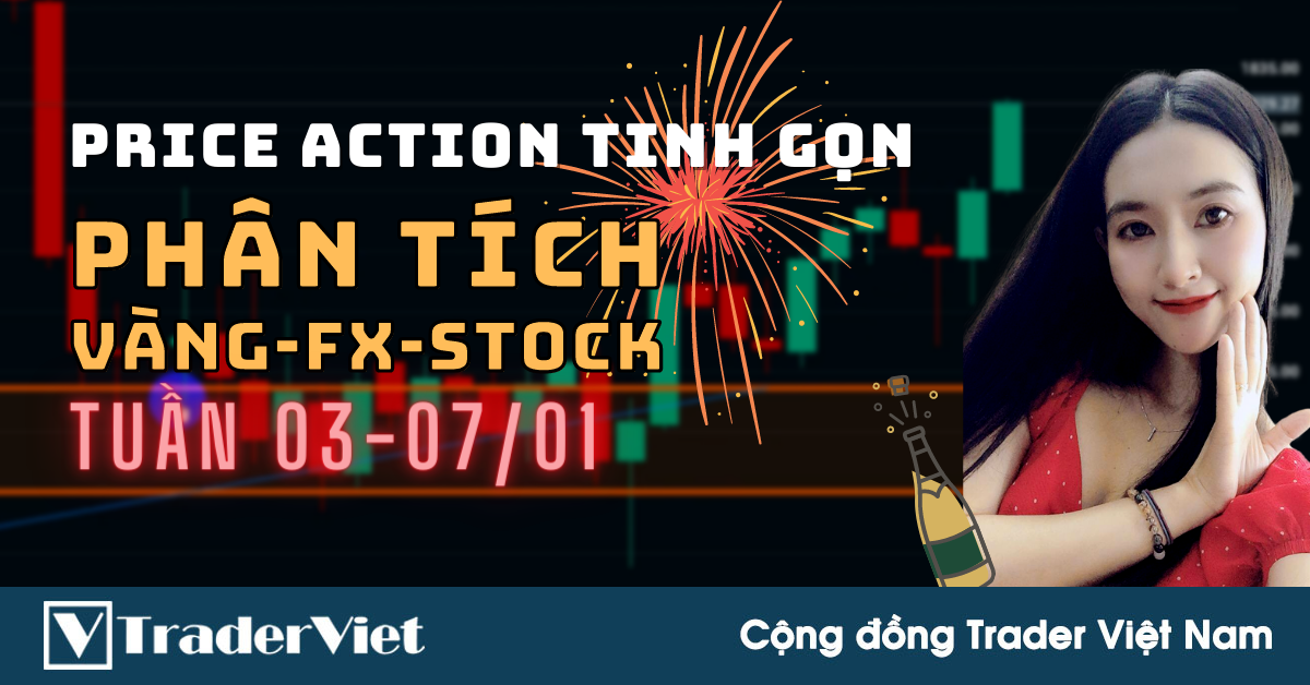 Phân Tích VÀNG-FOREX-STOCK Tuần 03-07/01 Theo Phương Pháp Price Action Tinh Gọn